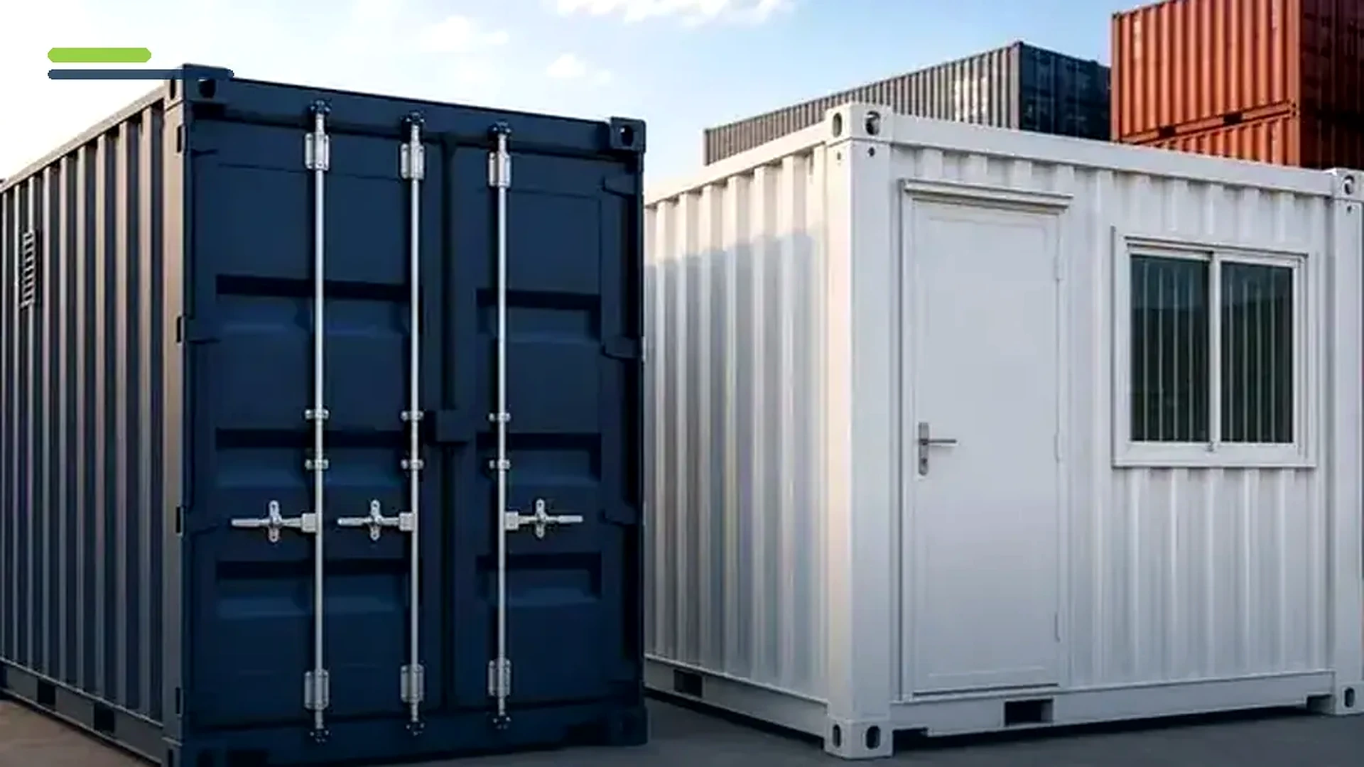 Imagem sobre container marítimo usado