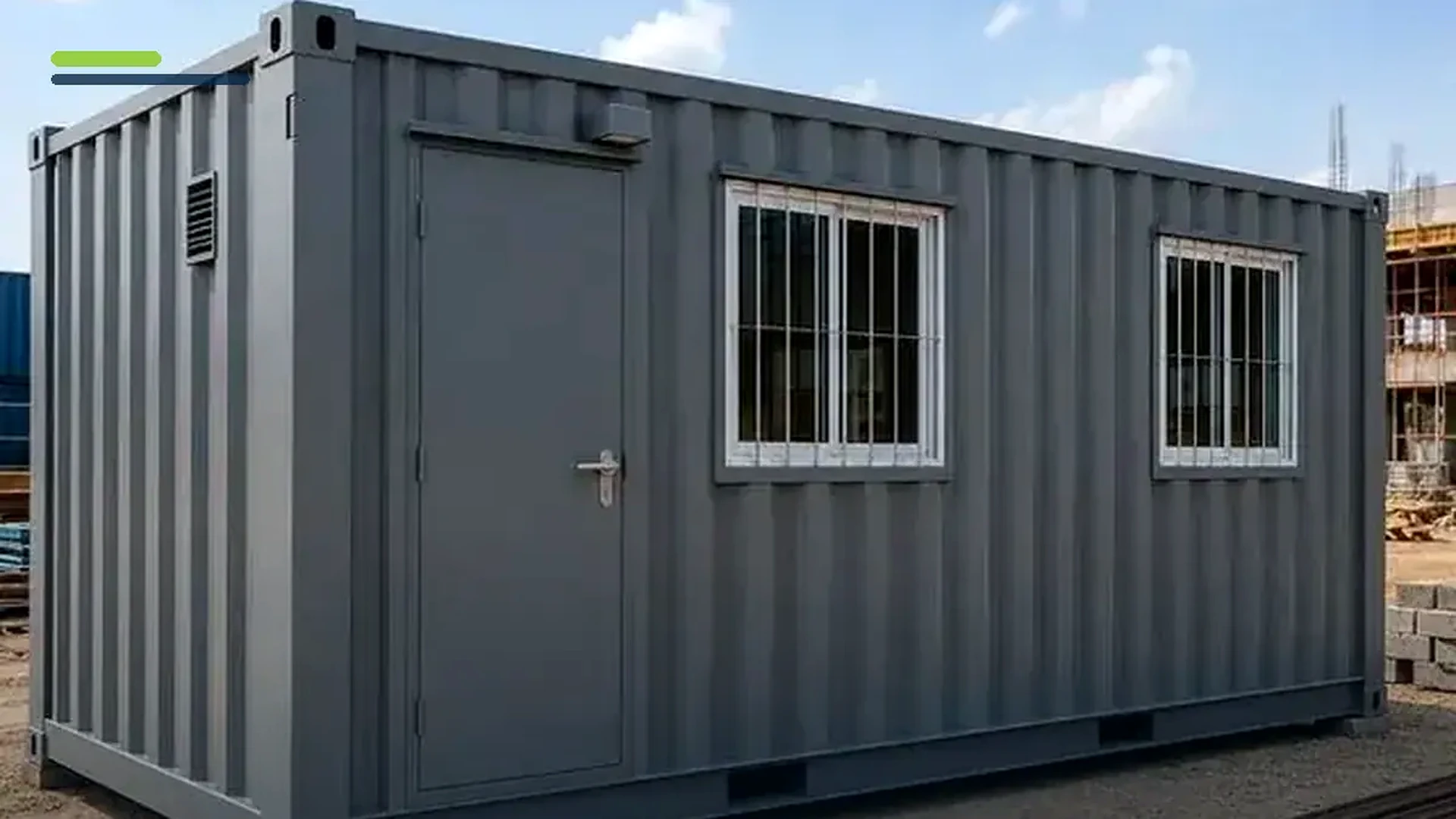 Imagem sobre vestiário modular em container
