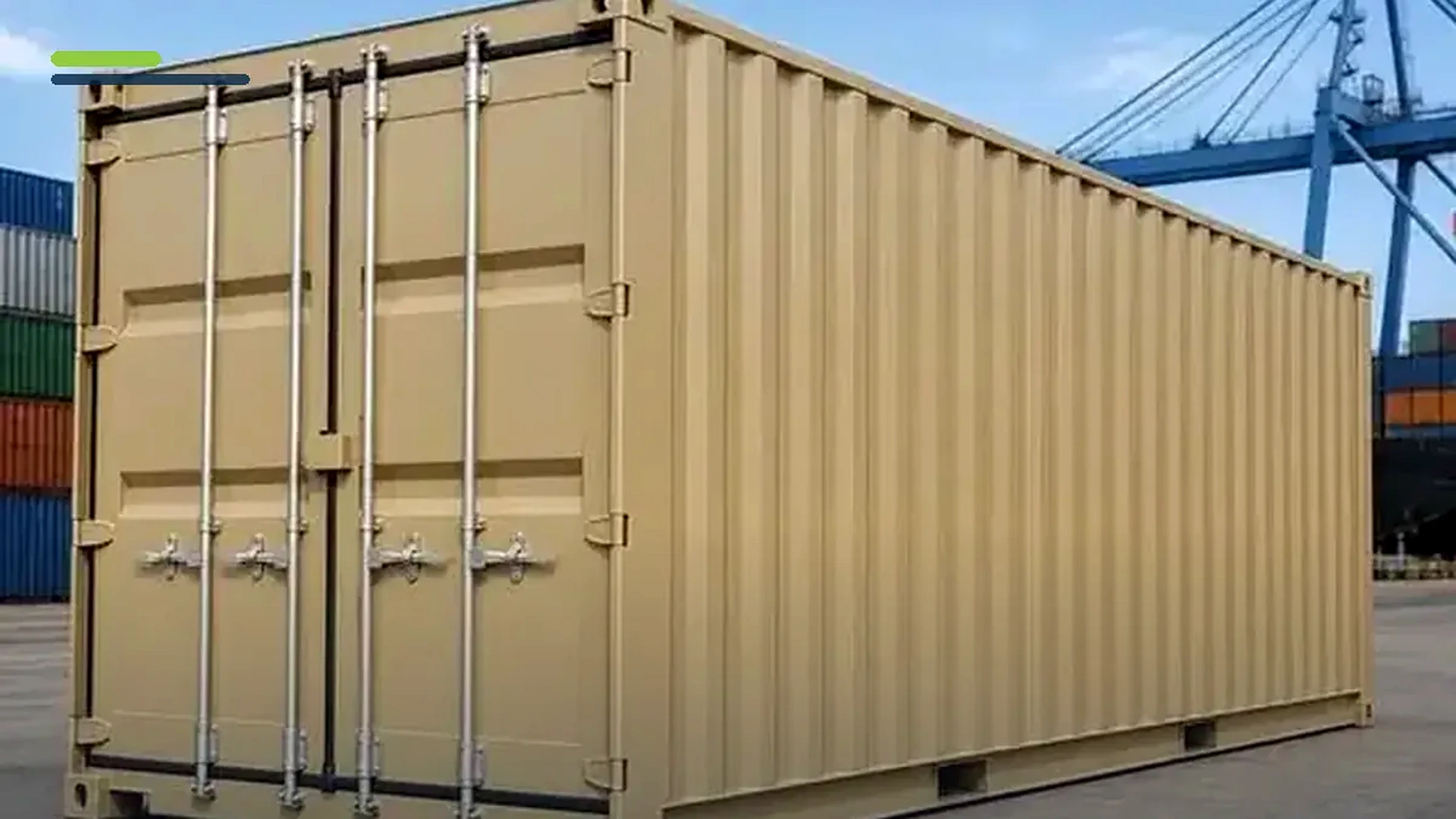 Imagem sobre corrosão em estrutura de aço de containers