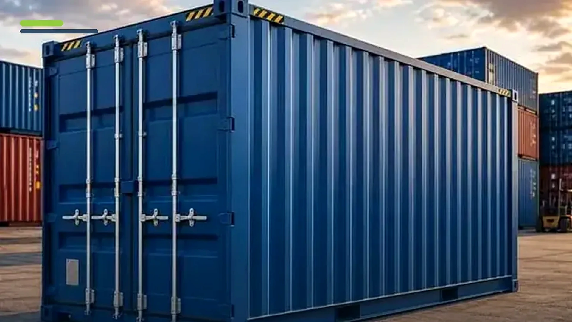 Imagem sobre dimensões padronizadas de containers ISO