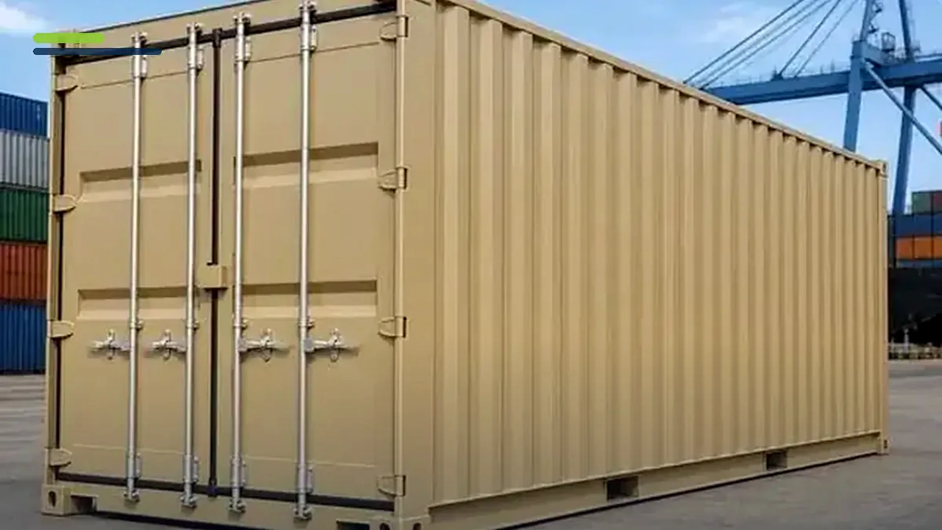 Imagem sobre containers marítimos Dry, High Cube, Reefer, Open Top e Flat Rack