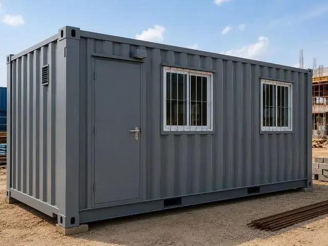 Container para canteiro de obra em terreno