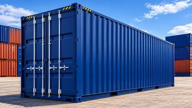 Container High Cube com altura diferenciada em pátio